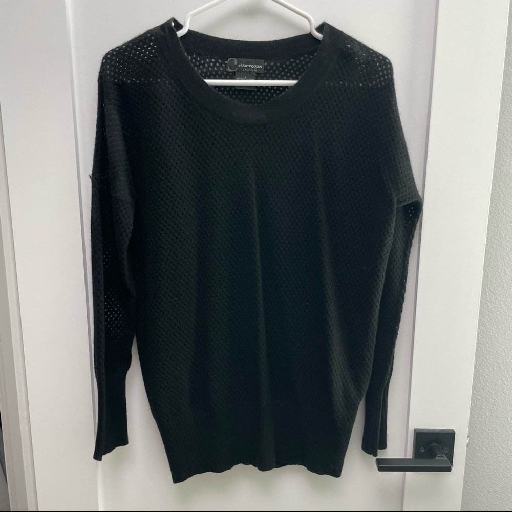 Bloomingdale’s Mesh Cashmere Sweater